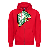 Red knights-london-merch Zipper Hoodie - linhVisuals