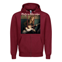Burgundy Melissa Etheridge Zipper Hoodie - linhVisuals