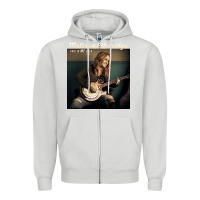 Dove Grey Melissa Etheridge Zipper Hoodie - linhVisuals