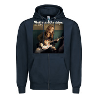 Navy Melissa Etheridge Zipper Hoodie - linhVisuals