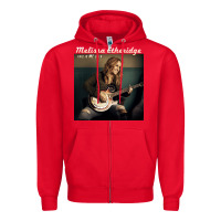 Red Melissa Etheridge Zipper Hoodie - linhVisuals