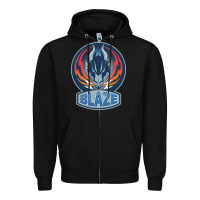 Black coventry blaze Zipper Hoodie - linhVisuals
