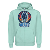Seafoam coventry blaze Zipper Hoodie - linhVisuals