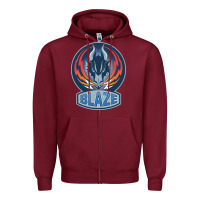 Burgundy coventry blaze Zipper Hoodie - linhVisuals
