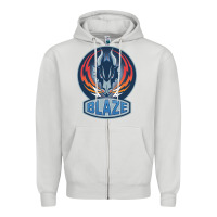 Dove Grey coventry blaze Zipper Hoodie - linhVisuals