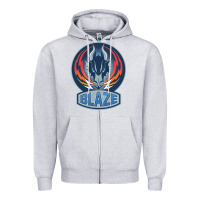 Heather Grey coventry blaze Zipper Hoodie - linhVisuals