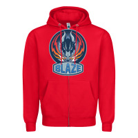 Red coventry blaze Zipper Hoodie - linhVisuals