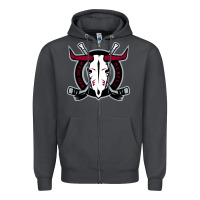 Smoke deer-red-rebels Zipper Hoodie - linhVisuals