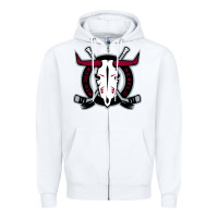 White deer-red-rebels Zipper Hoodie - linhVisuals