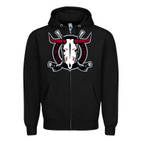 Black deer-red-rebels Zipper Hoodie - linhVisuals
