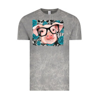Cloud Rock gemstone and cowhide pig Vintage Tee - RanaPortraitStore