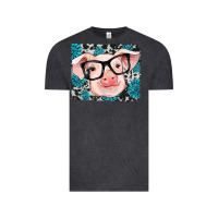 Vintage Black gemstone and cowhide pig Vintage Tee - RanaPortraitStore