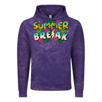 Cloud Purple Summer Break Vintage Hoodie - CowhideDigitalArt
