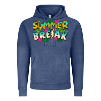 Vintage Denim Summer Break Vintage Hoodie - CowhideDigitalArt