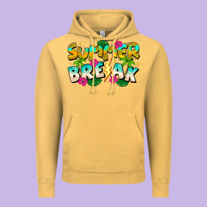 Summer Break Vintage Hoodie Designed By Cowhidedigitalart