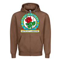 Rovers Black Burn Fc Zipper Hoodie | Teevron