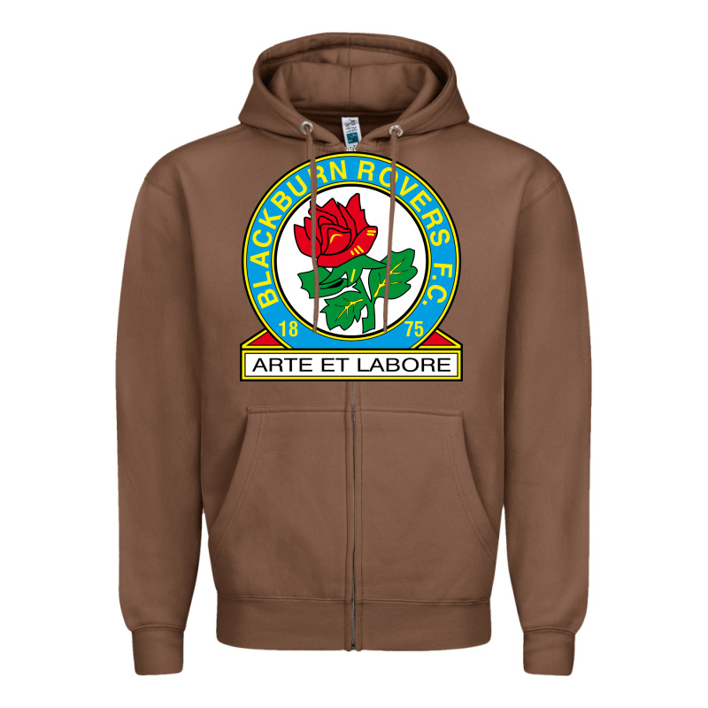 Rovers Black Burn Fc Zipper Hoodie by linhVisuals | Teevron