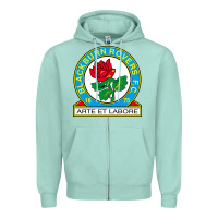 Seafoam rovers black burn fc Zipper Hoodie - linhVisuals