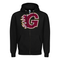 Black guildford flames Zipper Hoodie - linhVisuals