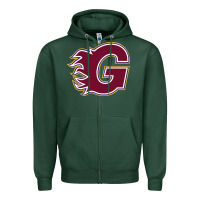 Sports Green guildford flames Zipper Hoodie - linhVisuals