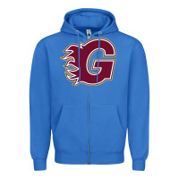 True Royal guildford flames Zipper Hoodie - linhVisuals