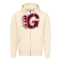 Sandshell guildford flames Zipper Hoodie - linhVisuals