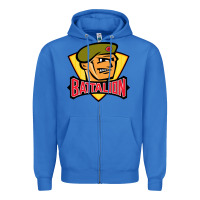 True Royal north-battalion-bay Zipper Hoodie - linhVisuals