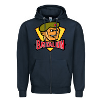 Navy north-battalion-bay Zipper Hoodie - linhVisuals