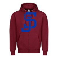 Burgundy san jose state Zipper Hoodie - linhVisuals