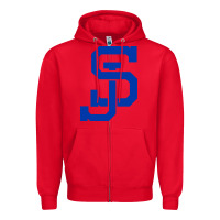 Red san jose state Zipper Hoodie - linhVisuals
