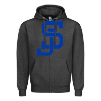 Charcoal Heather san jose state Zipper Hoodie - linhVisuals