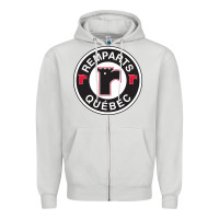 Dove Grey remparts-quebec Zipper Hoodie - linhVisuals