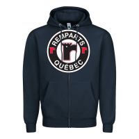 Navy remparts-quebec Zipper Hoodie - linhVisuals