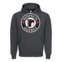 Smoke remparts-quebec Zipper Hoodie - linhVisuals