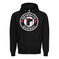 Black remparts-quebec Zipper Hoodie - linhVisuals
