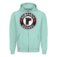 Seafoam remparts-quebec Zipper Hoodie - linhVisuals