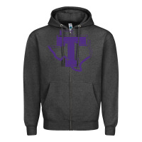 Charcoal Heather tarleton tontexas Zipper Hoodie - linhVisuals