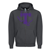 Smoke tarleton tontexas Zipper Hoodie - linhVisuals