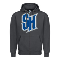 Smoke seton hall pirates Zipper Hoodie - linhVisuals