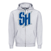 Heather Grey seton hall pirates Zipper Hoodie - linhVisuals