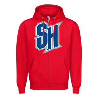 Red seton hall pirates Zipper Hoodie - linhVisuals