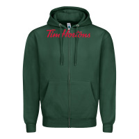 Sports Green tim horton tshirt Zipper Hoodie - linhVisuals