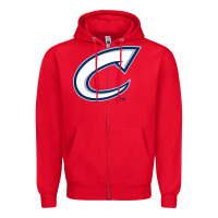 Red columbus clippers Zipper Hoodie - linhVisuals
