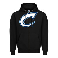 Black columbus clippers Zipper Hoodie - linhVisuals