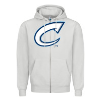 Dove Grey columbus clippers Zipper Hoodie - linhVisuals