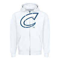 White columbus clippers Zipper Hoodie - linhVisuals