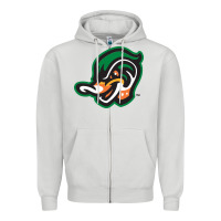 Dove Grey down east wood ducks Zipper Hoodie - linhVisuals