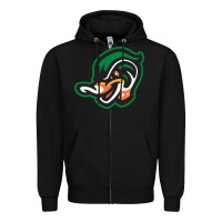 Black down east wood ducks Zipper Hoodie - linhVisuals