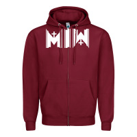 Burgundy Motionless In White Zipper Hoodie - linhVisuals