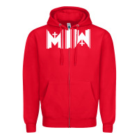 Red Motionless In White Zipper Hoodie - linhVisuals